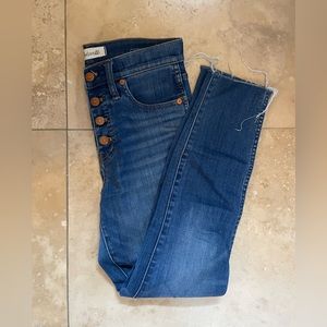 Madewell 10" high rise skinny crop